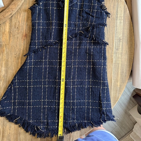 Chicwish Navy Twead Dress with Bow Tie - Picture 10 of 10